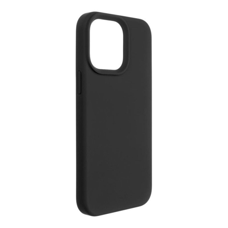 Fixed | MagFlow ar MagSafe atbalstu | Aizmugures vāciņš | Apple | iPhone 14 Pro Max | Šķidrais silikons | Melns
