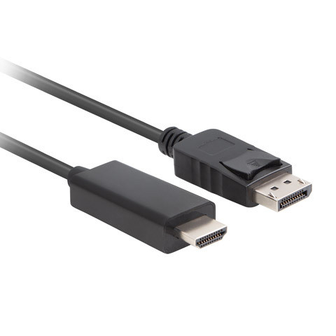 Lanberg | DisplayPort uz HDMI kabelis | CA-DPHD-11CC-0010-BK | DisplayPort spraudnis | HDMI spraudnis | DP uz HDMI | 1 m