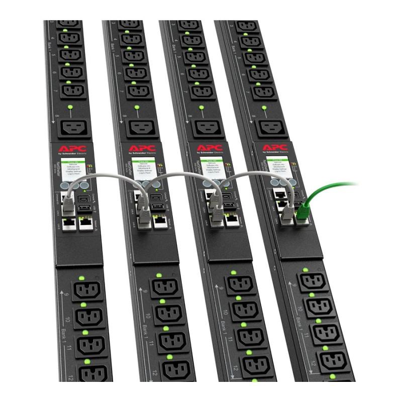 APC Rack PDU 9000 Switched, ZeroU, 11.0kW, 230V, (21) C13 & (3) C19 | Schneider Electric