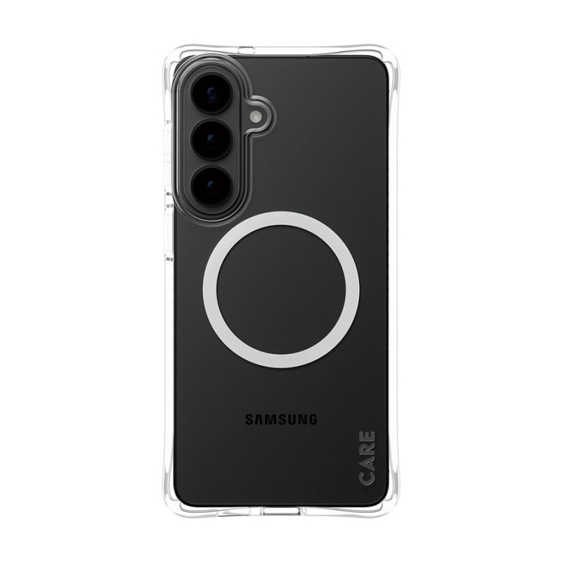 CARE by PanzerGlass Samba Case Transparent w. White Qi Samsung New Galaxy S26 Plus | PanzerGlass