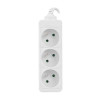 Lanberg Cable Power Strip 3M 3X French Outlets Quality-Grade Copper | PS0-03E-0300-W
