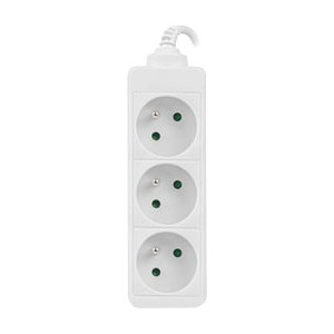 Lanberg Cable Power Strip 3M 3X French Outlets Quality-Grade Copper | PS0-03E-0300-W