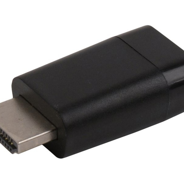 Gembird | HDMI uz VGA adapters, vienas ostas | Melns | HDMI | VGA