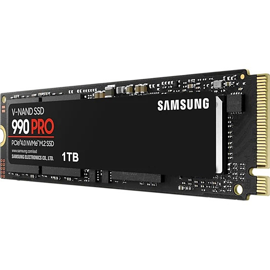 Samsung | 990 PRO | 1000 GB | SSD form factor M.2 2280 | Solid-state drive interface PCIe Gen4x4 | Read speed 7450 MB/s | Write speed 6900 MB/s