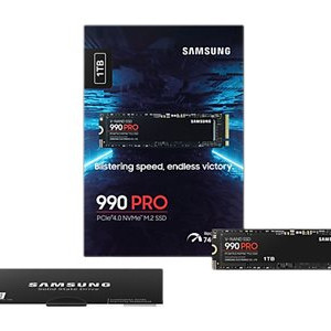 Samsung | 990 PRO | 1000 GB | SSD form factor M.2 2280 | Solid-state drive interface PCIe Gen4x4 | Read speed 7450 MB/s | Write speed 6900 MB/s
