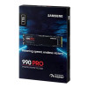 Samsung | 990 PRO | 1000 GB | SSD form factor M.2 2280 | Solid-state drive interface PCIe Gen4x4 | Read speed 7450 MB/s | Write speed 6900 MB/s