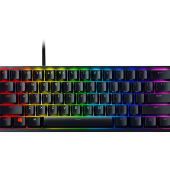 Razer | Huntsman Mini 60% | Spēļu tastatūra | Stāvvadi | Opto-mehāniskā | RGB LED apgaismojums | NORD