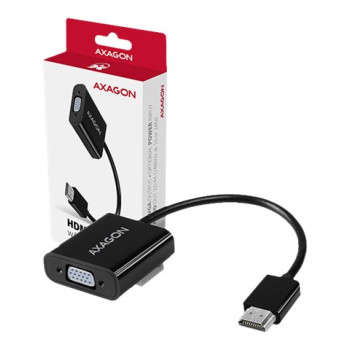 AXAGON | Aktīvs pārveidotājs | HDMI uz VGA | 0,15 m