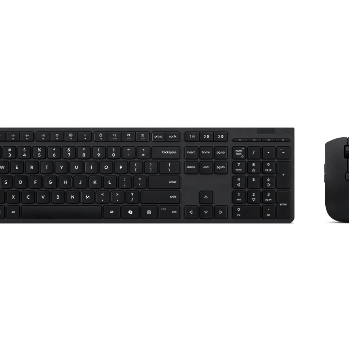 Lenovo Professional bezvadu uzlādējams komplekts: klaviatūra un pele | Klaviatūra un pele komplekts | Bezvadu | Pele iekļauta | Bluetooth | Krievu/kirilica | Uzlādējams profesionāls | Pelēks