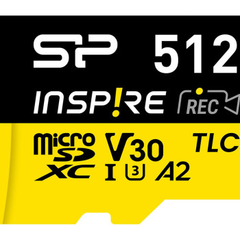 Silicon Power Inspire | 512 GB | microSDXC | Flash atmiņa C10, UHS-I U3, V30
