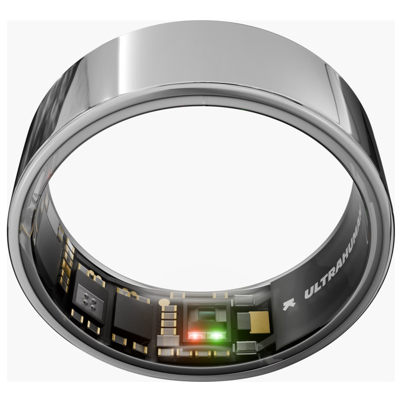 Ultrahuman | Ring Air | Space Silver | Izmērs 12 | Viedais gredzens