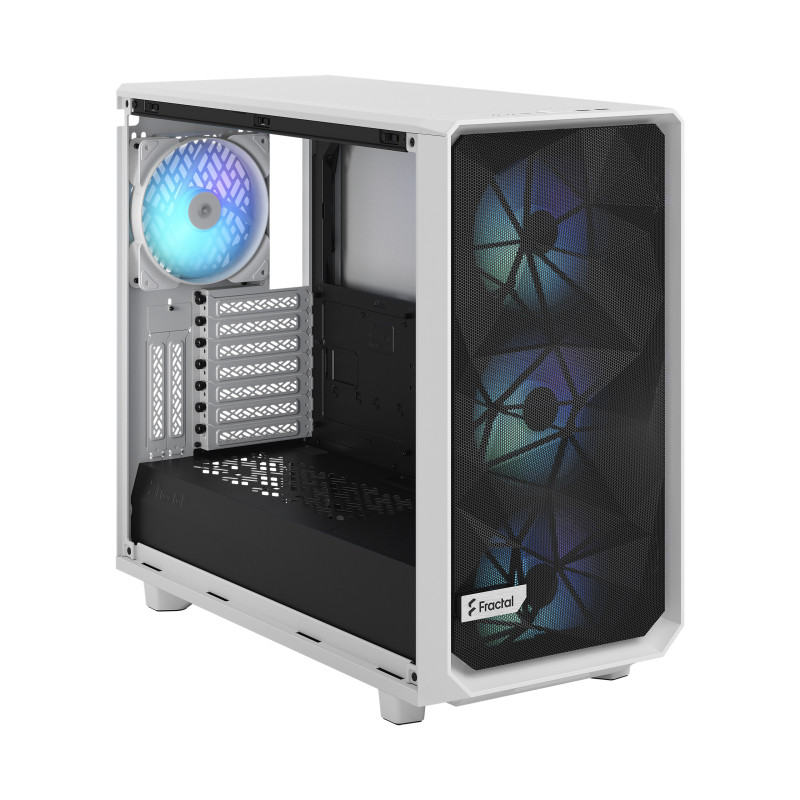 Fractal Design | Meshify 2 RGB TG Clear Tint | Sāna logs | Balts | E-ATX | ATX