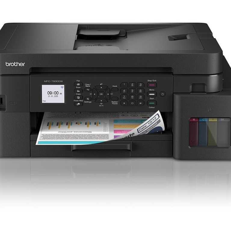 Brother | Daudzfunkciju printeris | MFC-T930DW | Tintes | Krāsu | Viss vienā | A4 | Wi-Fi | Melns