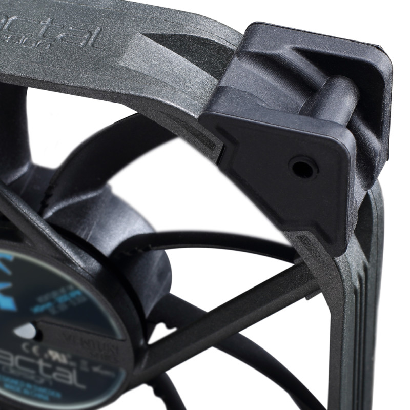 Fractal Design | FD-FAN-VENT-HF14-BK | Melns, Pelēks | Ventilators
