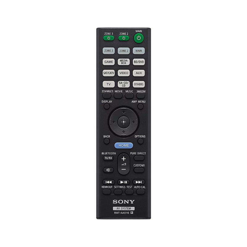 Sony | 360 Spatial Sound Mapping 8K 7.2 kanālu AV pastiprinātājs | TA-AN1000 | Skaļruņi | USB savienojamība | Bluetooth | Wi-Fi