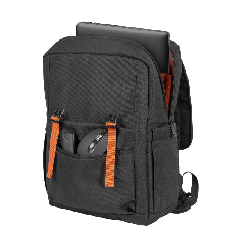 Natec | Backpack | Niala | Fits up to size 15.6 " | Backpack | Black/Orange