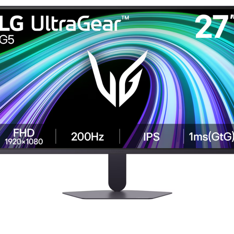 LG 27G523B-B UltraGear G5 | 27 " | IPS | FHD | 16:9 | 200 Hz | 1 ms | 27 pixels | 300 cd/m² | HDMI ports quantity 2