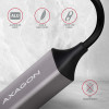AXAGON ADE-TRC Kompakts alumīnija USB-C 3.2 Gen 1 Gigabit Ethernet 10/100/1000Mbit adapters ar automātisku instalēšanu