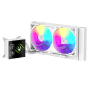 Gamemax CPU šķidrumdzesētājs | GLACIER 240 LCD WH | Balta