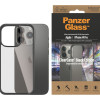 PanzerGlass | ClearCase ar melnu rāmi | Aizmugures vāciņš | Apple | iPhone 14 Pro | Melns | Militārā līmeņa standarts; Skrāpējumu izturīgs; Triecienizturīgs; Antibakteriāls; Rāmis no 100% pārstrādātas plastmasas