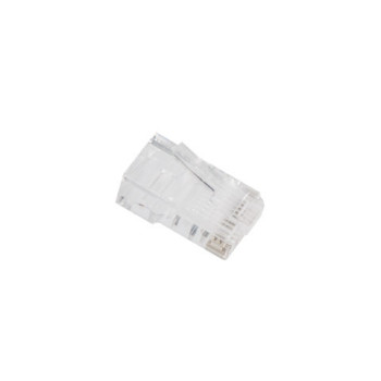 Lanberg | RJ45 CAT.6 UTP spraudnis 8P8C PASS Through tips, 100 gab. | PLU-6000EZ | Caurspīdīgs