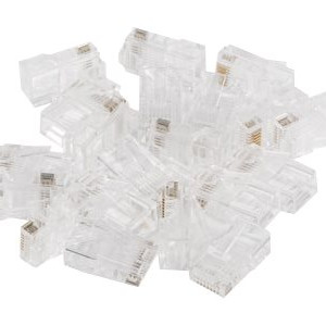 Lanberg | RJ45 CAT.6 UTP spraudnis 8P8C PASS Through tips, 100 gab. | PLU-6000EZ | Caurspīdīgs
