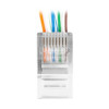 Lanberg | RJ45 CAT.6 UTP spraudnis 8P8C PASS Through tips, 100 gab. | PLU-6000EZ | Caurspīdīgs