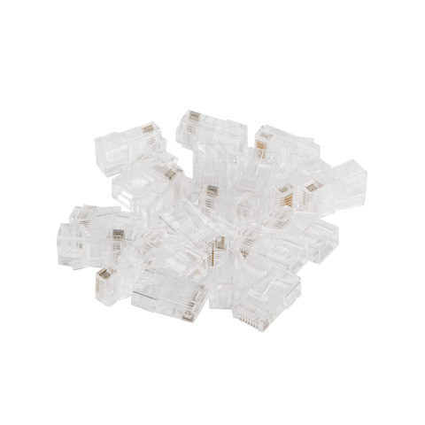 Lanberg | RJ45 CAT.6 UTP spraudnis 8P8C PASS Through tips, 100 gab. | PLU-6000EZ | Caurspīdīgs