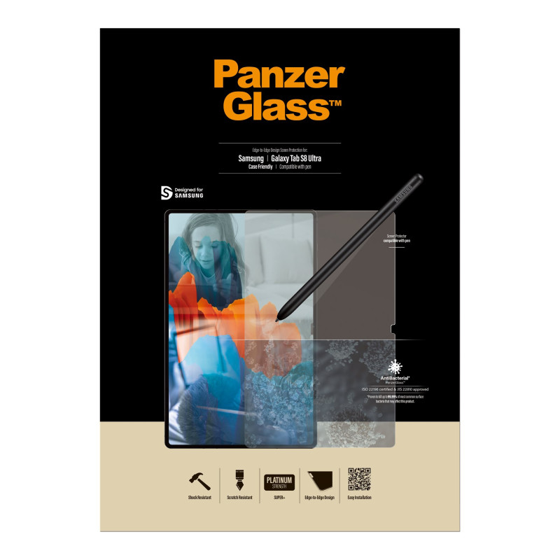 PanzerGlass | Ultra maciņš | Galaxy Tab S8 | Melns