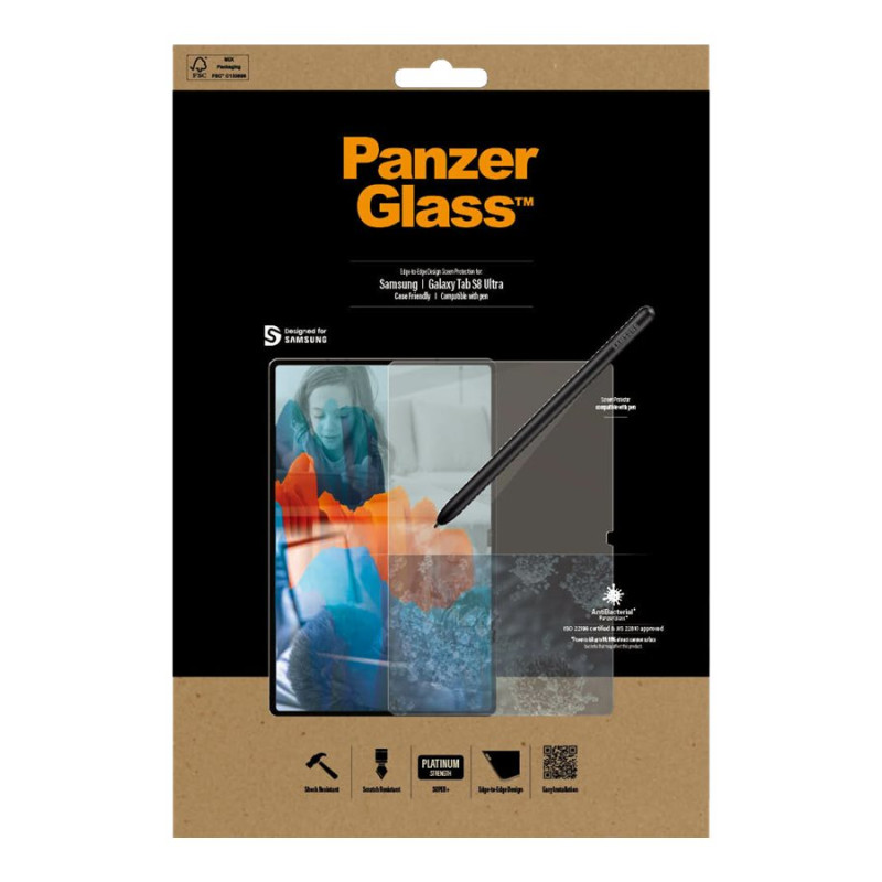 PanzerGlass | Ultra maciņš | Galaxy Tab S8 | Melns