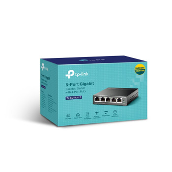 TP-LINK | Slēdzis | TL-SG1005LP | Nemanžēts | Galda | PoE+ portu skaits 4 | Barošanas veids Ārējais