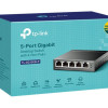 TP-LINK | Slēdzis | TL-SG1005LP | Nemanžēts | Galda | PoE+ portu skaits 4 | Barošanas veids Ārējais