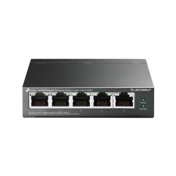 TP-LINK | Slēdzis | TL-SG1005LP | Nemanžēts | Galda | PoE+ portu skaits 4 | Barošanas veids Ārējais