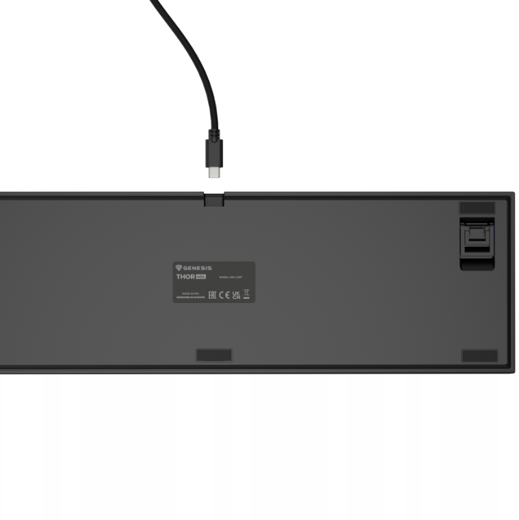 Genesis | THOR 404 | Wired | US | Black | USB Type-A | Outemu Peach Silent