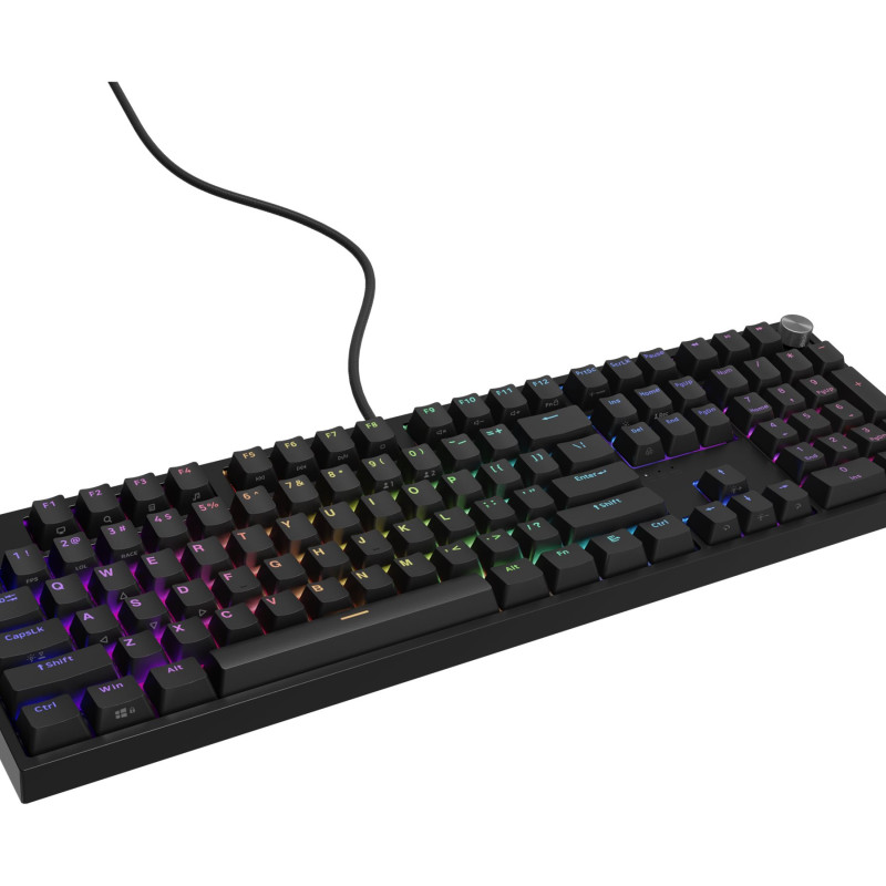 Genesis | THOR 404 | Wired | US | Black | USB Type-A | Outemu Peach Silent