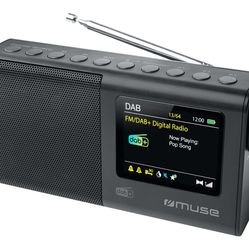 Muse | Portatīvais radio | M-117 DB | AUX in | Melns | Portatīvs | FM, DAB/DAB+