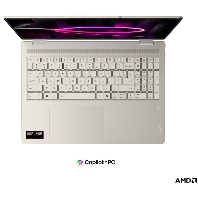 Lenovo Yoga 7 2-in-1 16AGP11 Touch 16 WUXGA AMD R7 AI 445/16GB/512GB/AMD Radeon 840M/WIN11 Home/ENG Backlit kbd/Seashell | Lenovo