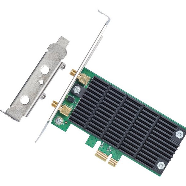 TP-LINK Archer T4E divu joslu PCI Express tīkla karte 2.4 GHz/5 GHz, 802.11ac, 300+867 Mbps, 2 noņemamas antenas