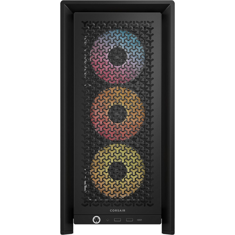 Corsair PC korpuss | Frame 4000D RS ARGB Modular | Melns | Mid-Tower