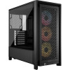 Corsair PC korpuss | Frame 4000D RS ARGB Modular | Melns | Mid-Tower