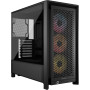 Corsair PC korpuss | Frame 4000D RS ARGB Modular | Melns | Mid-Tower