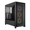 Corsair PC korpuss | Frame 4000D RS ARGB Modular | Melns | Mid-Tower