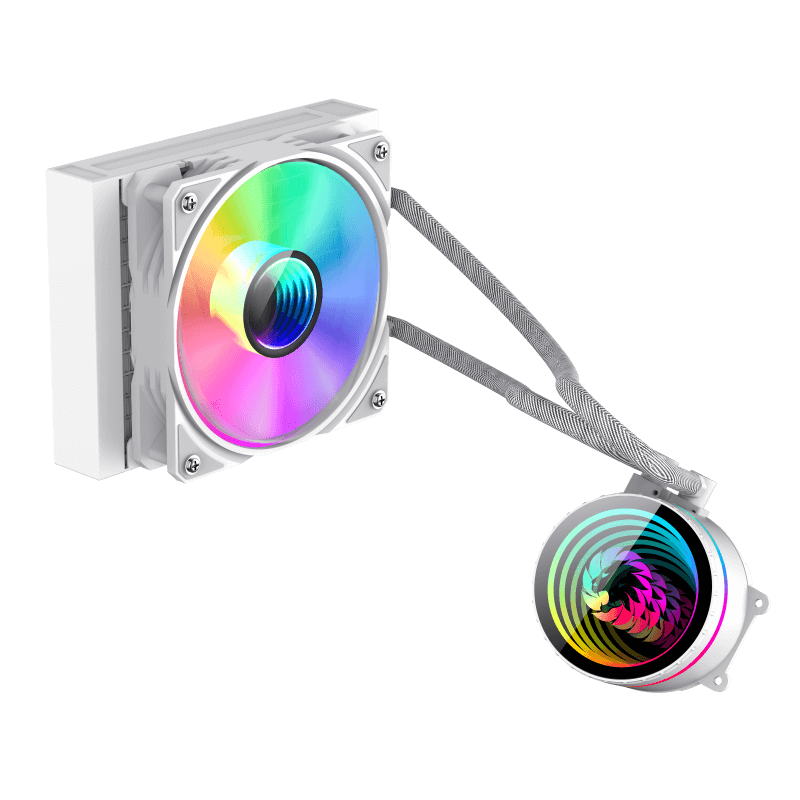 Gamemax CPU Liquid Cooler | ICEBURG 120 WT | White