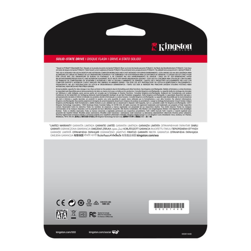 Kingston | SSD | A400 | 960 GB | SSD form factor 2.5" | Solid-state drive interface SATA Rev 3.0 | Read speed 500 MB/s | Write speed 450 MB/s