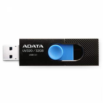 ADATA | UV320 | 32 GB | USB 3.1 | Melns/Zils