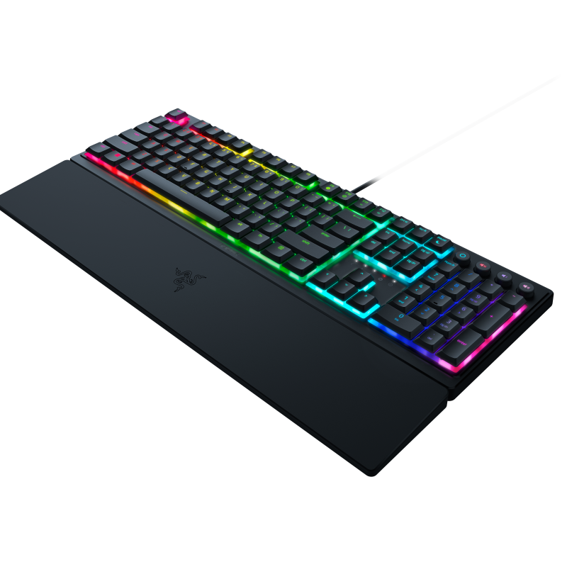 Razer | Gaming tastatūra | Ornata V3 | Spēļu tastatūra | Vadu | RGB LED apgaismojums | NORD izkārtojums | Razer Mecha-Membrane slēdzēji | Melna