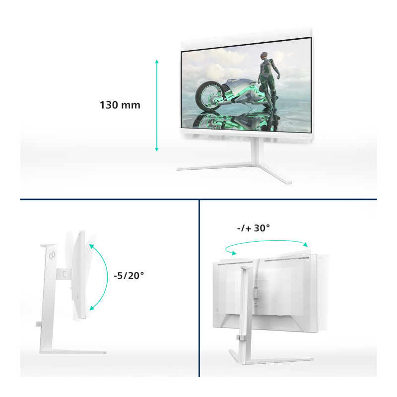 Philips | 27M2N3201A/00 | 27 " | IPS | 16:9 | 180 Hz | 1 ms | 1920 x 1080 pixels | 300 cd/m² | HDMI ports quantity 2 | White
