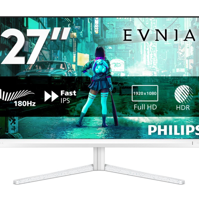 Philips | 27M2N3201A/00 | 27 " | IPS | 16:9 | 180 Hz | 1 ms | 1920 x 1080 pixels | 300 cd/m² | HDMI ports quantity 2 | White