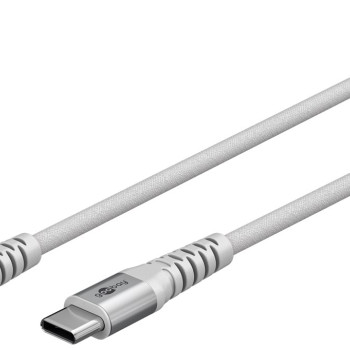 Goobay | USB-C Supersoft Textile Cable with Metal Plugs | 70194