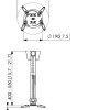 Vogels | Projector Ceiling mount | Turn, Tilt | Silver